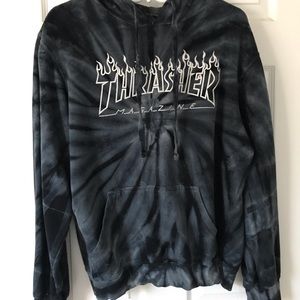 Tie dye thrasher hoodie